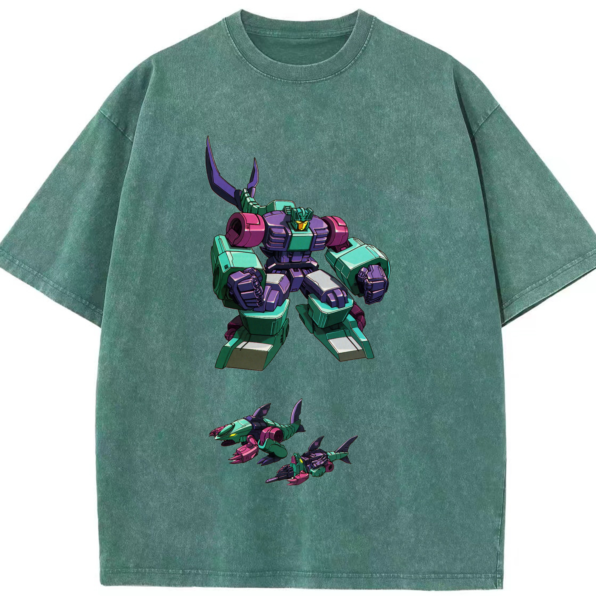 （画像用）  綿100% ヴィンテージ風 半袖Tシャツ（フロントプリント）